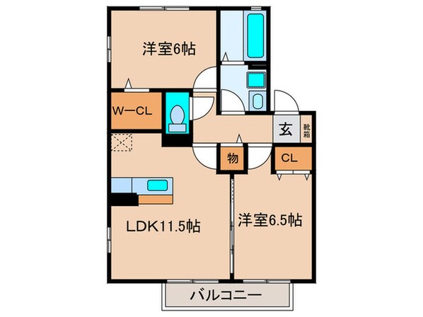 フォレストヒルズⅡの物件間取画像